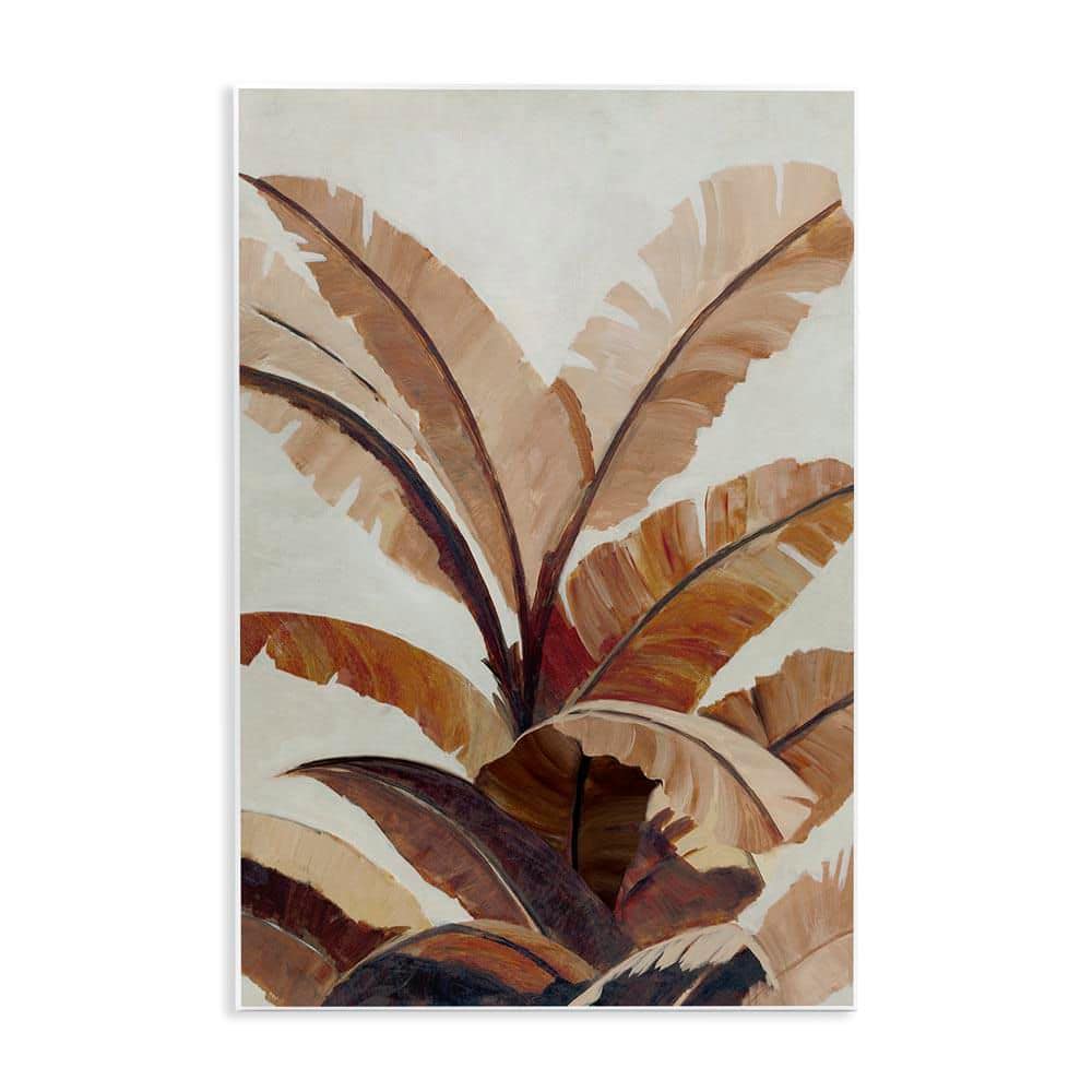 Neutral Tropical Fan Leaves by Jacob Q Unframed Nature Graphic Art Print 19 in. x 13 in. price history on PriceWatchPro
