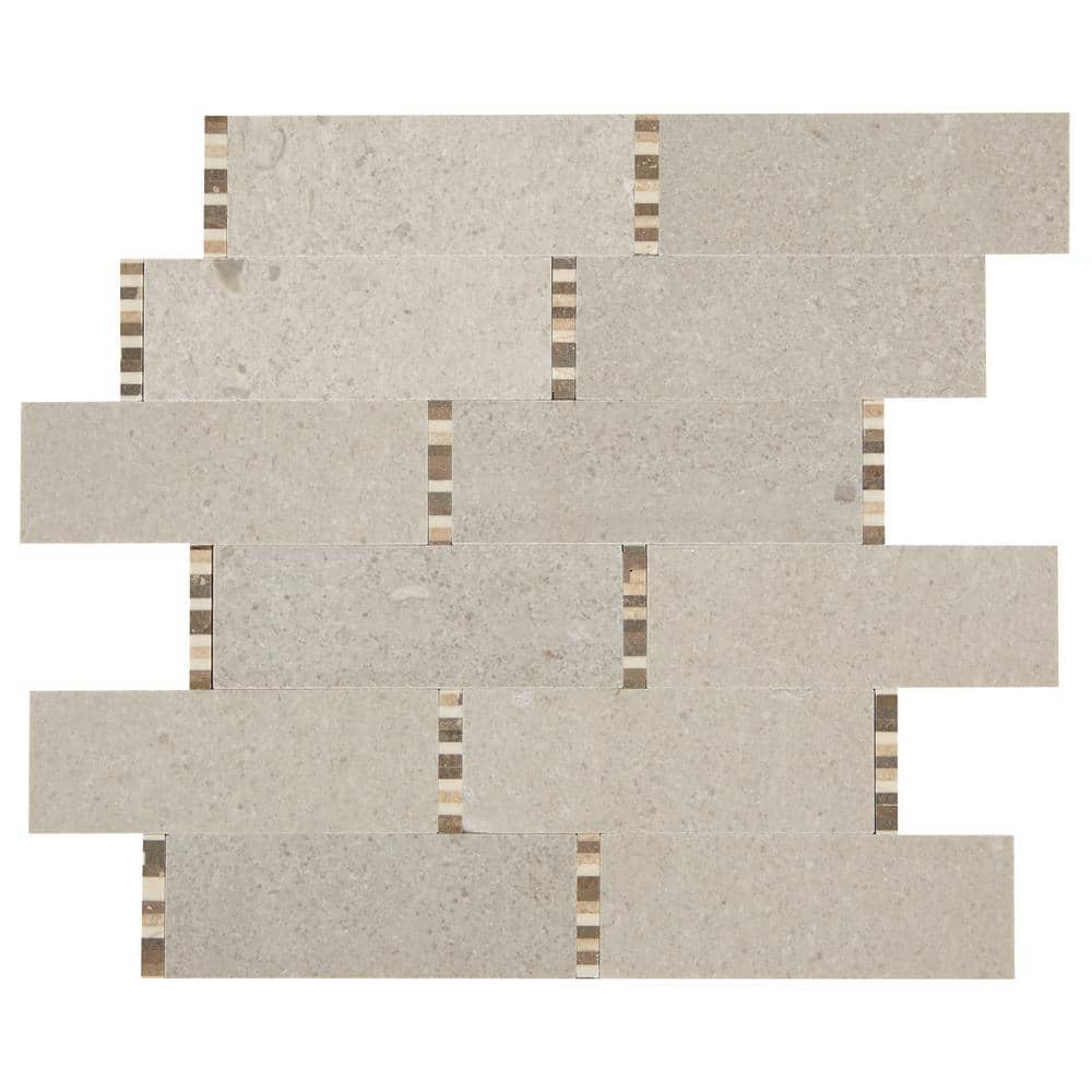 Daltile Premier Accents Bisque Mini Brick Joint 11 in. x 13 in. x 8 mm Stone Mosaic Floor and Wall Tile (0.92 sq. ft./Each) PA75MINBJCCMS1U - The Home Daltile Premier Accents Bisque Mini Brick Joint 11 in. x 13 in. x 8 mm Stone Mosaic Floor and Wall Tile (0.92 sq. ft./Each) PA75MINBJCCMS1U - The Home