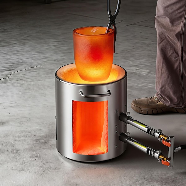 SKYSHALO Propane Melting Furnace Kit, 12KG Large Capacity Foundry