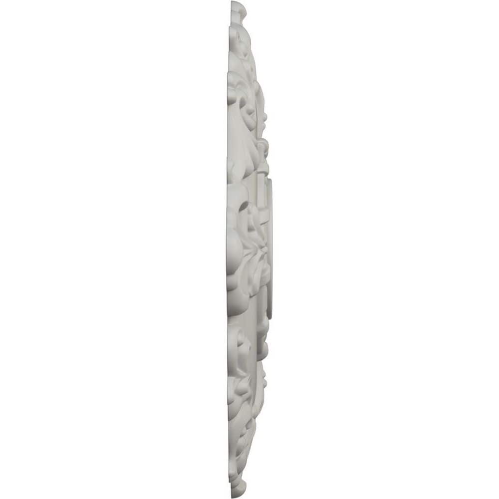 Pot of Cream Polyurethane Decorative Ceiling Medallion, 18 inches