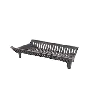 27 in. Cast Iron Heavy-Duty Fireplace Grate with 2 in. Clearance