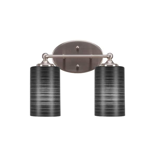Unbranded Royale 13.75 in. 2-Light Brushed Nickel Vanity Light