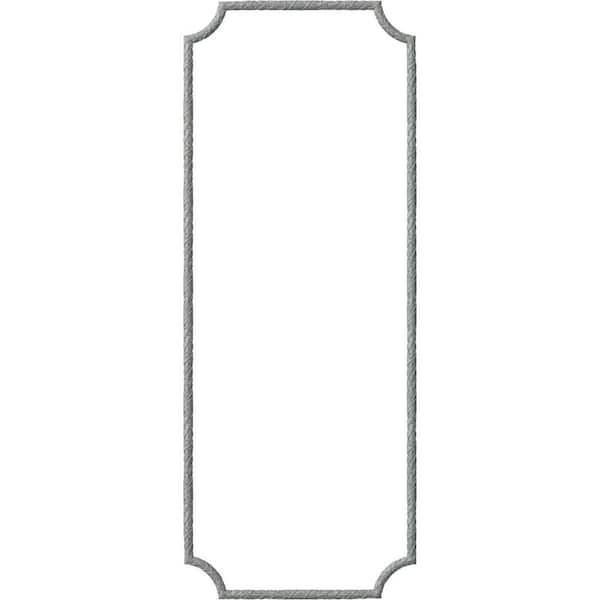 Ekena Millwork 28 in. W x 72 in. H Unfinished Polyurethane Dublin Panel Moulding Kit (Single Panel)