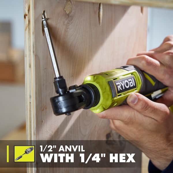 RYOBI ONE+ 18V Cordless Multi Size Ratchet Kit with 1.5 Ah Battery and Charger