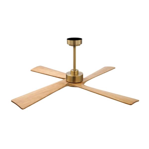 MLiAN 54 in. 4-Soild Wood Blades Indoor Standard Ceiling Fan with