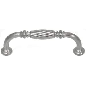 3 in. Center-to-Center Satin Nickel French Twist Pull