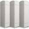 Sorbus 6-Panel Room Divider 6 ft. Tall, Extra Wide Double Hinged Privacy Screen Panels, Partition Room Dividers, White Solid WEVPRT6-WH-HD