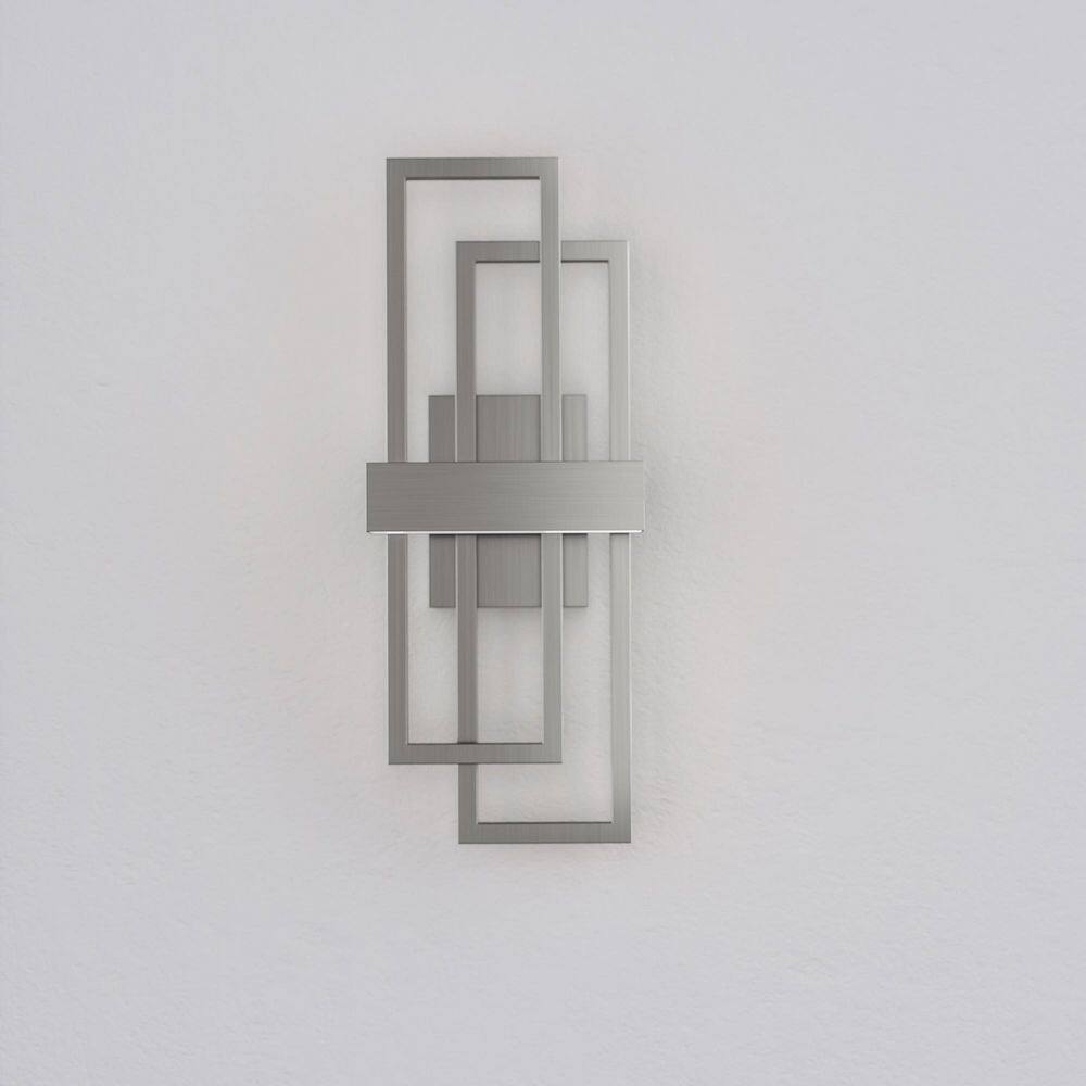 20 in. 2-Light Nickel Modern Dimmable LED Outdoor Metal Exterior Front Porch Wall Lights Sconces Lighting Fixtures price history on PriceWatchPro