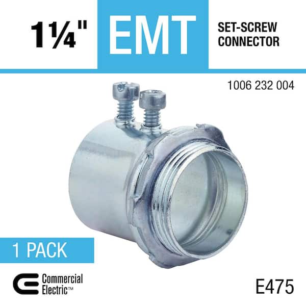 Commercial Electric - 1-1/4 in. Electrical Metallic Tubing (EMT) Set-Screw Connector