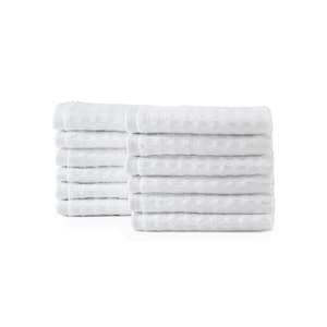 Northern Pacific 12-Piece White Cotton Wash Towel Set