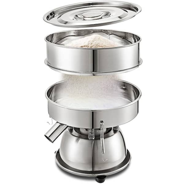 VEVOR Automatic Sieve Shaker Included 40 Mesh + 60 Mesh Flour