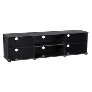 Fiji Black TV Bench, For TVs up to 85 in.