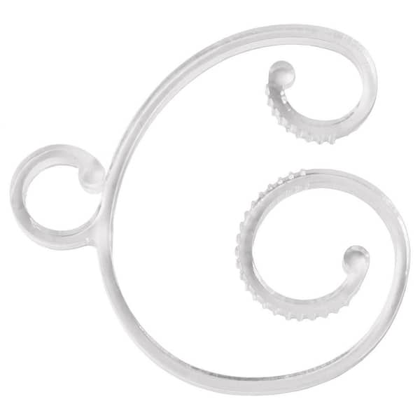 All in One Deck Banister and Mantle Clips for Hanging Christmas Lights - Set of 10