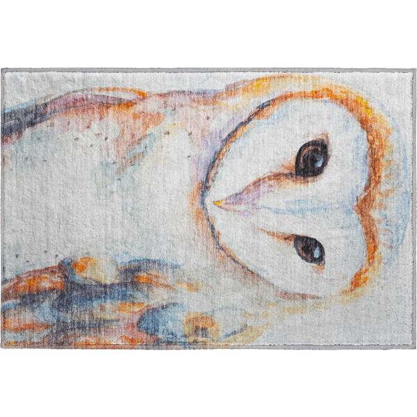 Mayfield Premium Machine Washable Abstract AMF2280 Ivory 2 ft. x 3 ft. Accent Rug