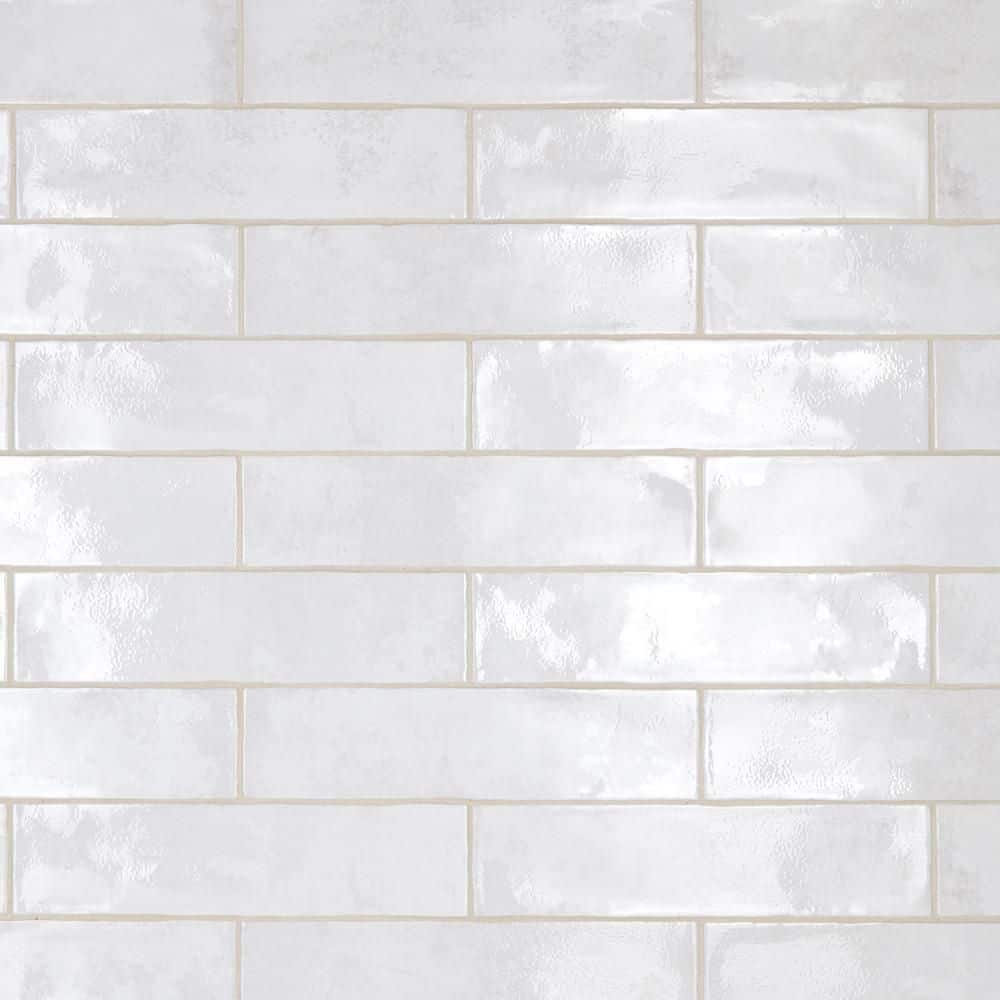 Biarritz White 3" x 12" Ceramic Wall Tile