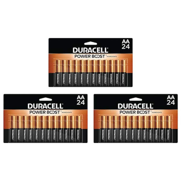 Duracell Coppertop Alkaline AA Battery, 24-count Battery Mix Pack (72 ...