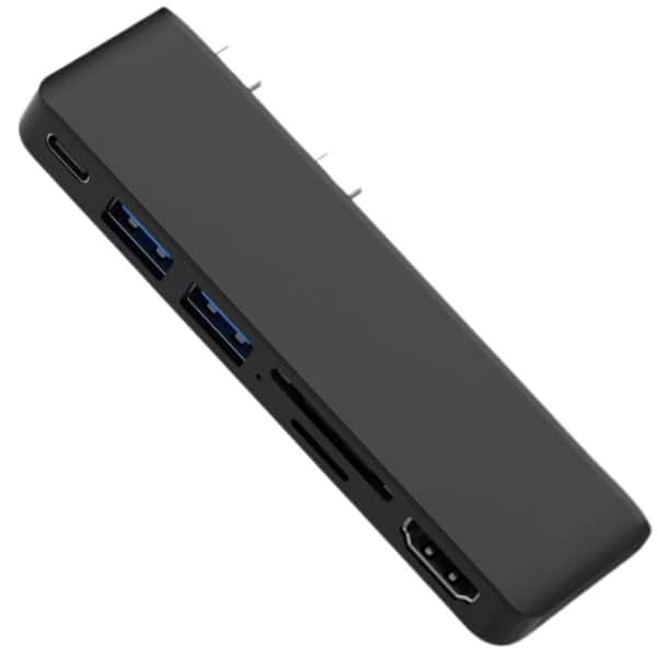 Vrbgify Docking Station with 4K HDMI, USB-C Thunerbolt 4 (Display+Data+PD Charging), 2 USB 3.0, SD/TF Card Reader