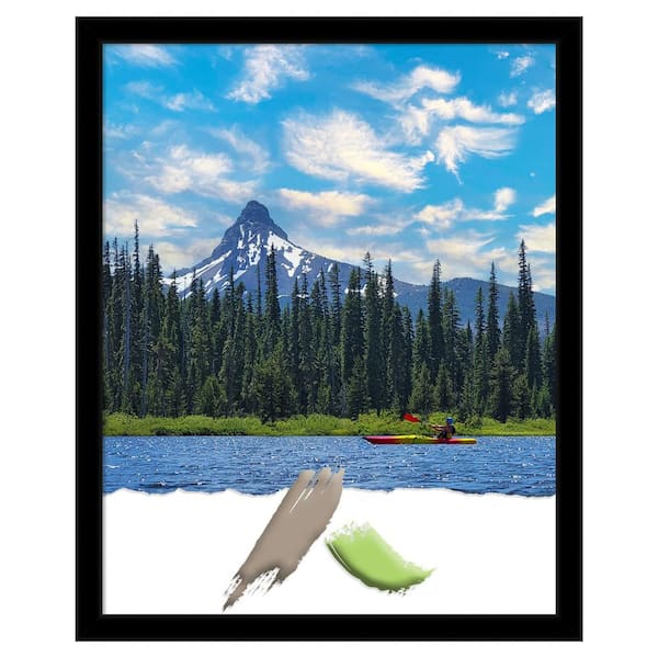 Amanti Art Jet Black Picture Frame Opening Size 16 in. x 20 in.