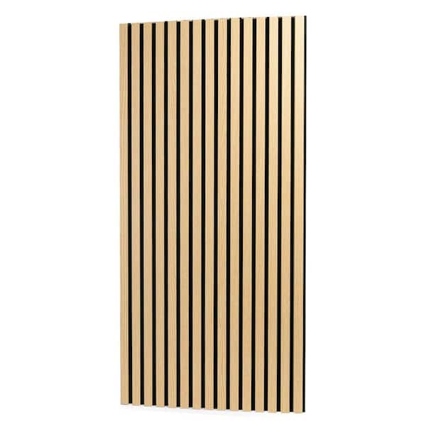 2-Pack Wood Panels for Wall, Wood Slat Acoustic Panels for Wall
