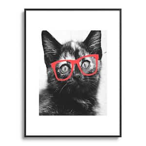 Allyson Johnson Sassy Kitten Metal Framed Animal Art Print 18 in. x 24 in.
