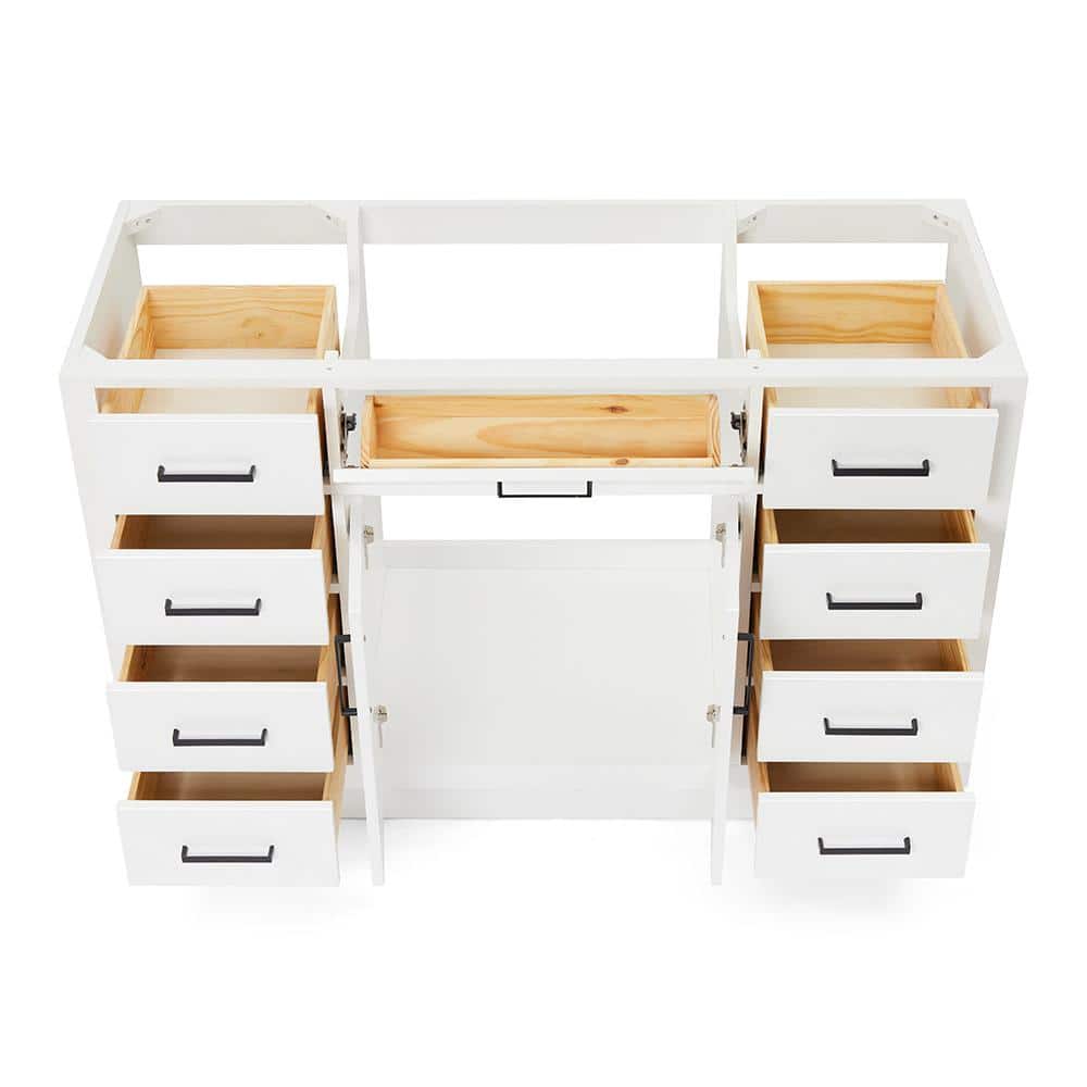 White 54'' Freestanding Single Bathroom Vanity Base