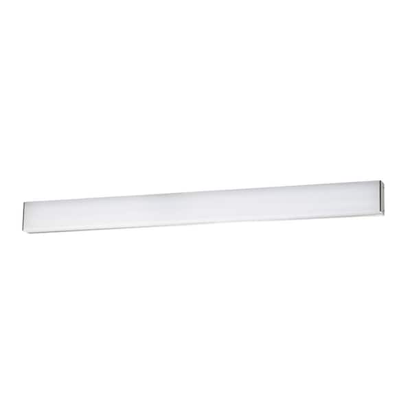 WAC Lighting Strip 36 in. Brushed Aluminum LED Vanity Light Bar and Wall Sconce, 3000K