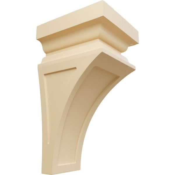 Ekena Millwork 7 in. x 14 in. x 7-3/4 in. Maple Jumbo Nevio Wood Corbel