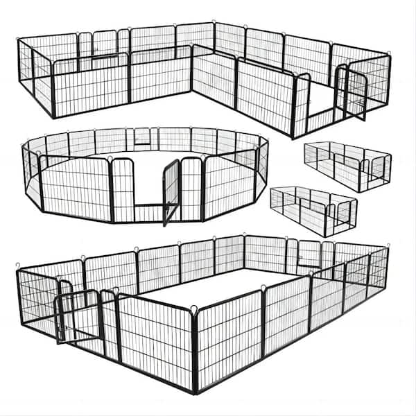 Miscool 24 in. H Sanwan Portable Outdoor folding 16-Panels 0.0012-Acre Wireless Dog Fence Kit