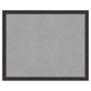 Rustic Pin.e Brown Narrow 43 in. x 35 in. Framed Magnetic Board