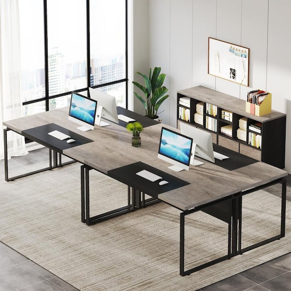 BYBLIGHT 63 in. Rectangular Brown and Black Engineered Wood BYBLIGHT 63 in. Rectangular Brown and Black Engineered Wood