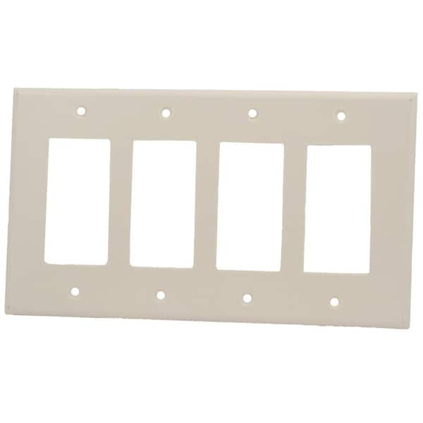 Reviews for Leviton 4-Gang White Decora/Rocker Plastic Midway/Midsize ...