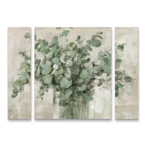 Trademark Fine Art Danhui Nai Scented Eucalyptus Neutral 3-Piece Panel Set Unframed Photography Wall Art 24 in. x 32 in.