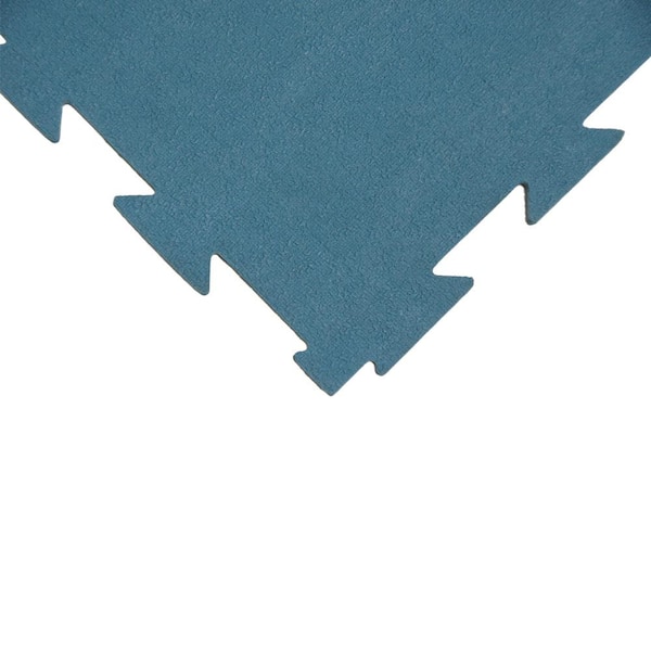 Rubber-Cal Terra-Flex 1/4 in. x 24 in. x 24 in. Dark Gray Interlocking Flooring (10-Pack, 40 sq. ft.)