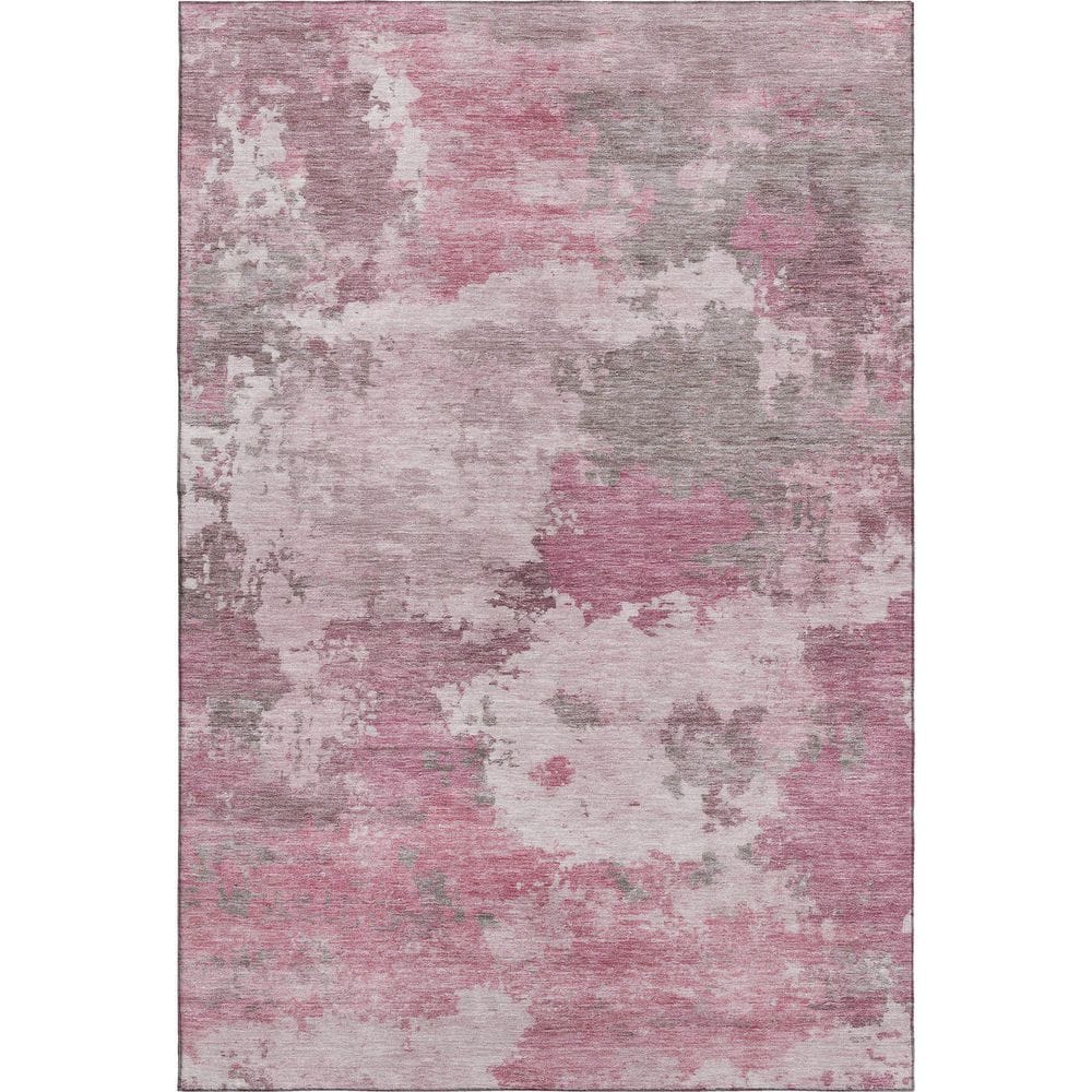 Mayfield Premium Machine Washable Abstract AMF2144 Pink 3 ft. x 4 ft. Area Rug price history on PriceWatchPro