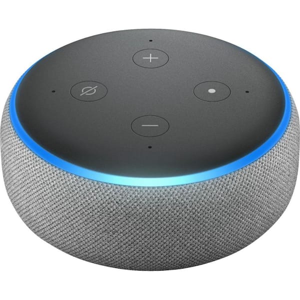 Amazon Echo Dot in Heather Gray (Gen 3) B07PDHSLM6 - The Home Depot