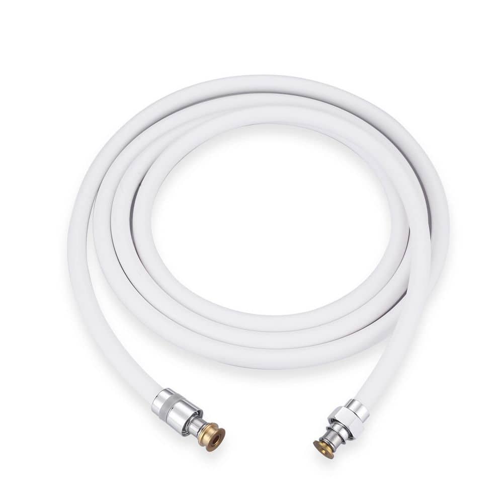 140 in. Flexible Shower Hose for Handheld Showerheads with Anti-Kink PVC Construction in White price history on PriceWatchPro