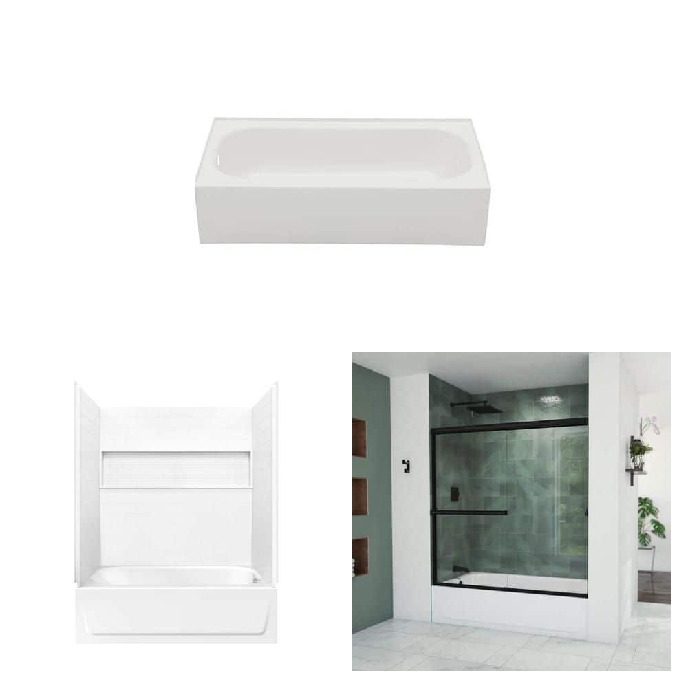 Bootz Industries Aloha 60 in. x 30 in. Bathtub, 60 in. x 30 in. x
