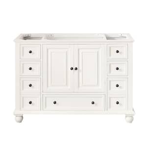 Thompson 48 in. W x 21 in. D x 34 in. H Vanity Cabinet in French White