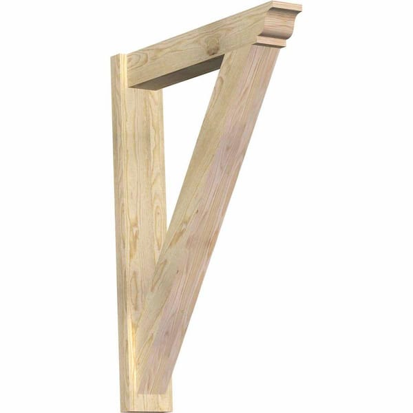 Ekena Millwork 6 in. x 42 in. x 30 in. Douglas Fir Traditional Rough Sawn Outlooker