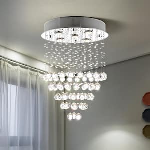 Albany 5 -Light Statement Chandelier with Crystal Accents