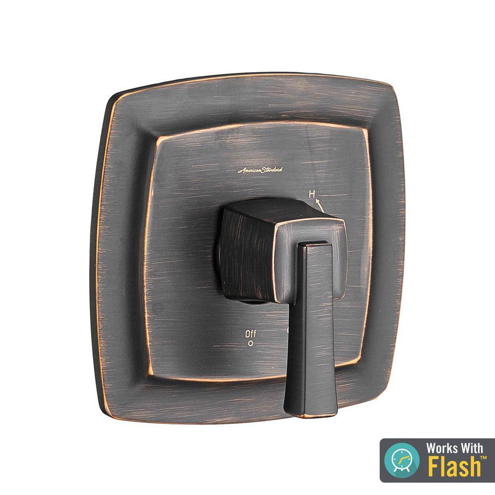 Townsend Distressed Bronze Wall-Mounted Shower Lever Trim Kit