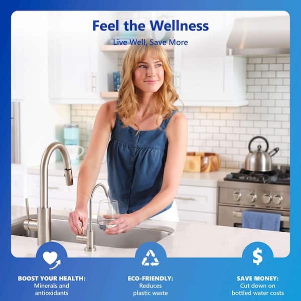 Max Water 10-Stage Reverse Osmosis Under Sink Water Filter – 100 GPD With UV & Alkaline