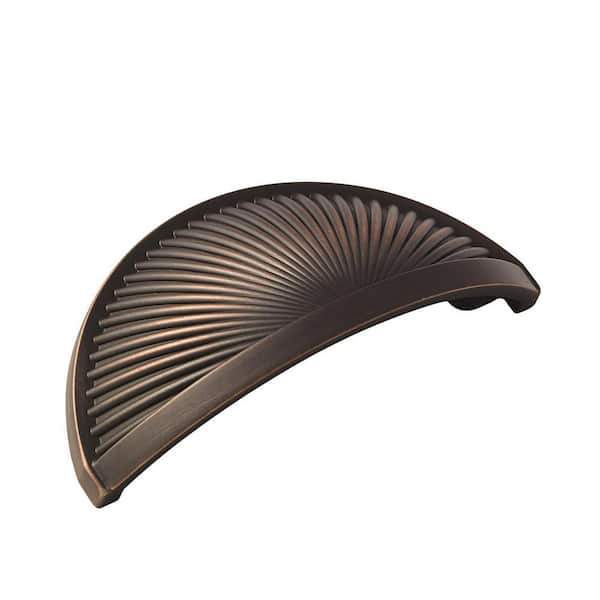 Sea Grass 3 in. (76mm) Traditional Oil-Rubbed Bronze Cabinet Cup Pull