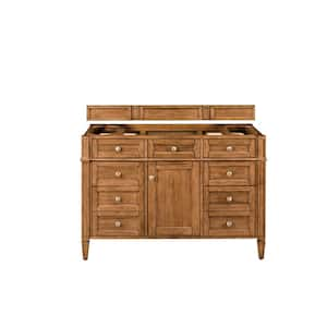 Brittany 47.0 in. W x 23.0 in. D x 32.8 in. H Single Bath Vanity Cabinet without Top in Saddle Brown