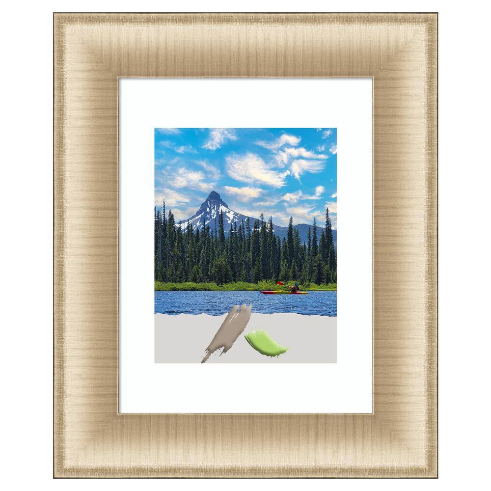 Elegant Brushed Honey Gold Polystyrene Wall Picture Frame