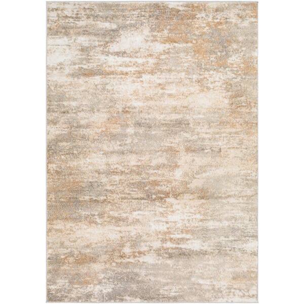 Livabliss Stirlingshire Butter/Taupe 8 ft. x 10 ft. Indoor Area Rug