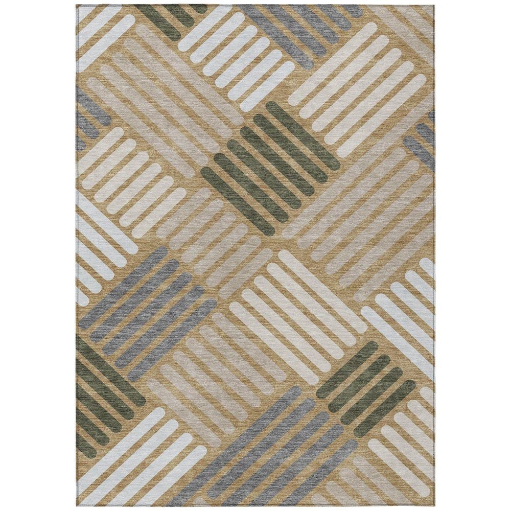 Chantille Machine Washable Indoor/Outdoor Abstract ACN2339 Gold 10 ft. x 14 ft. Area Rug price history on PriceWatchPro