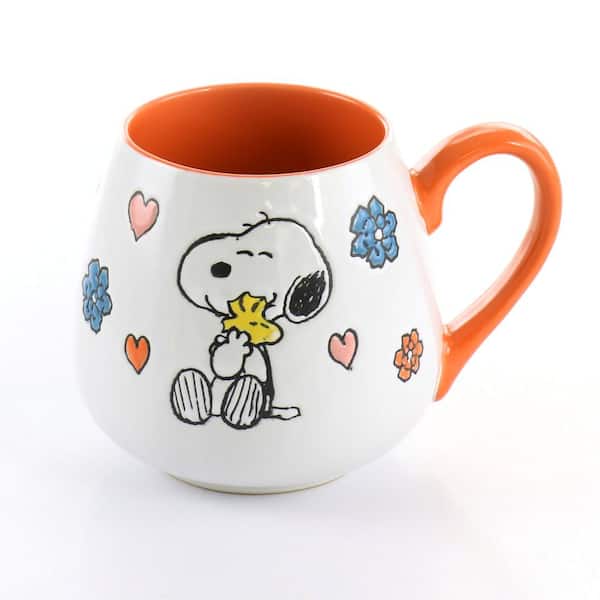 Peanuts Snoopy Mug Porcelain Mug Soup Cup 1PC or 2PC Gift Set 410ml / 14 Oz  Inspired by You.