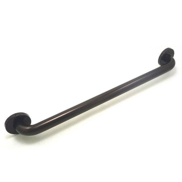 WingIts Premium 48 in. x 1.25 in. Polyester Painted Stainless Steel Grab Bar in Oil Rubbed Bronze (51 in. Overall Length)
