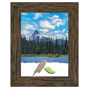 Fencepost Brown Wood Picture Frame Opening Size 18 x 24 in.